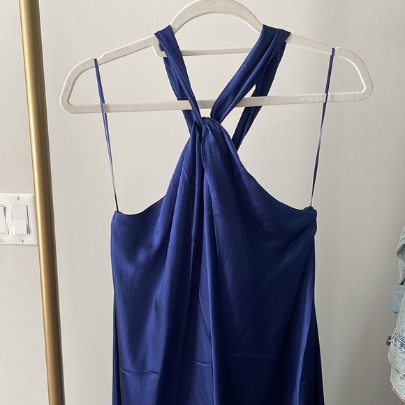 Navy Belay Silk Dress from Banana Republic